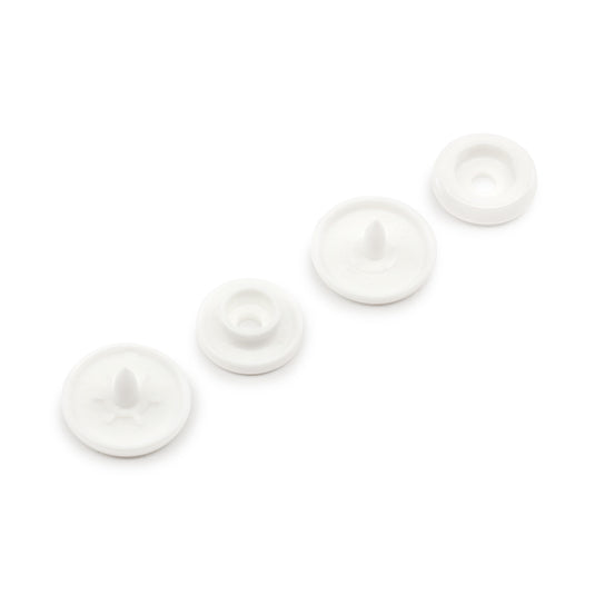 984-R-9|Dritz Plastic Color Snaps, 12 Sets, White