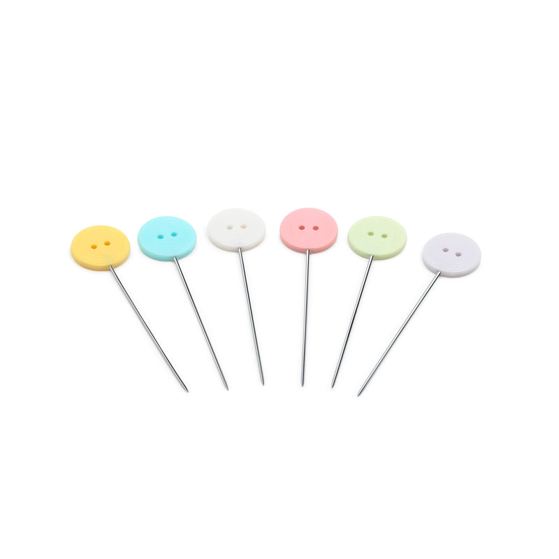 Cargue la imagen en el visor de la galería, 67|Dritz Flat Button Head Pins, Assorted, 50 pc