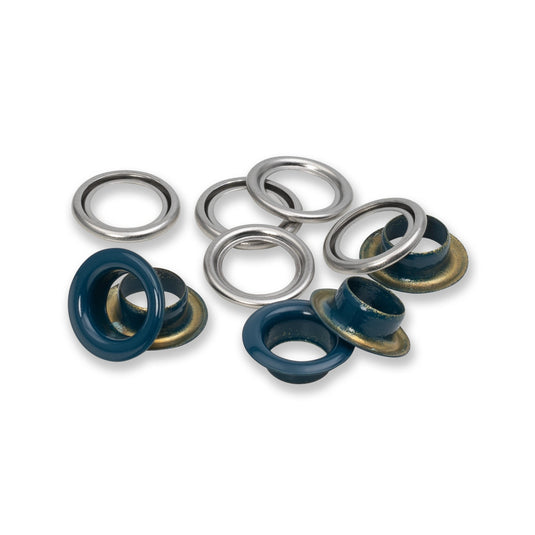 542543|Prym Eyelets with washers 11 mm Navy Blue 20pc
