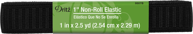 Load image into Gallery viewer, 9507B|Dritz 1" Non-Roll Elastic, Black, 2-1/2 yd