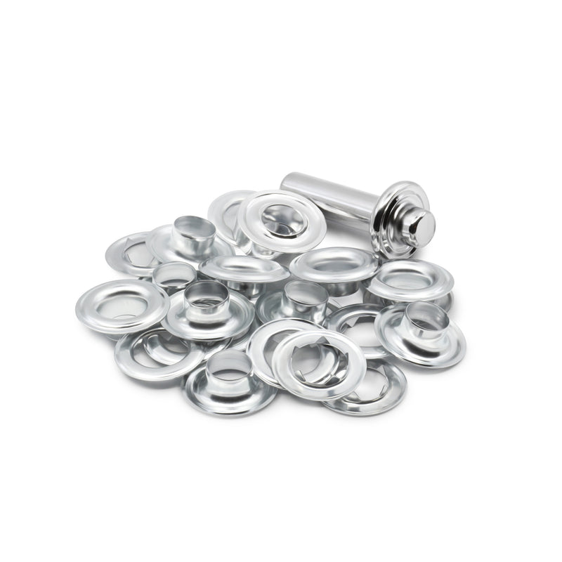 Cargue la imagen en el visor de la galería, 660-65|Dritz 7/16" Extra-Large Eyelets &amp; Tools, 10 Sets, Nickel