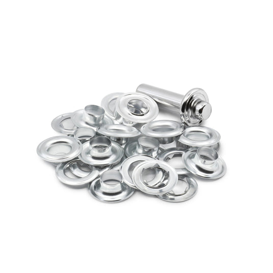 660-65|Dritz 7/16" Extra-Large Eyelets & Tools, 10 Sets, Nickel