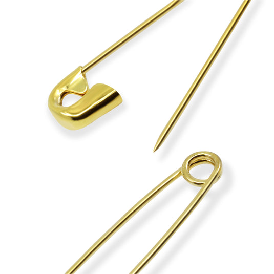 72-10-35|Dritz 7/8" Safety Pins, Gilt, 15 pc