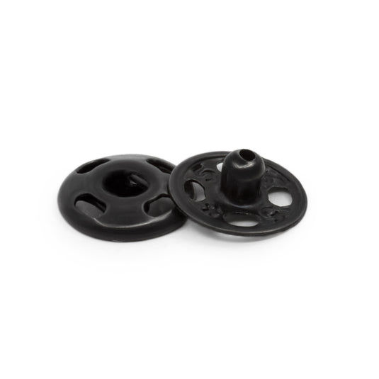 80-10-1|Dritz Sew-On Snaps, 10 Sets, Size 1/0, Black