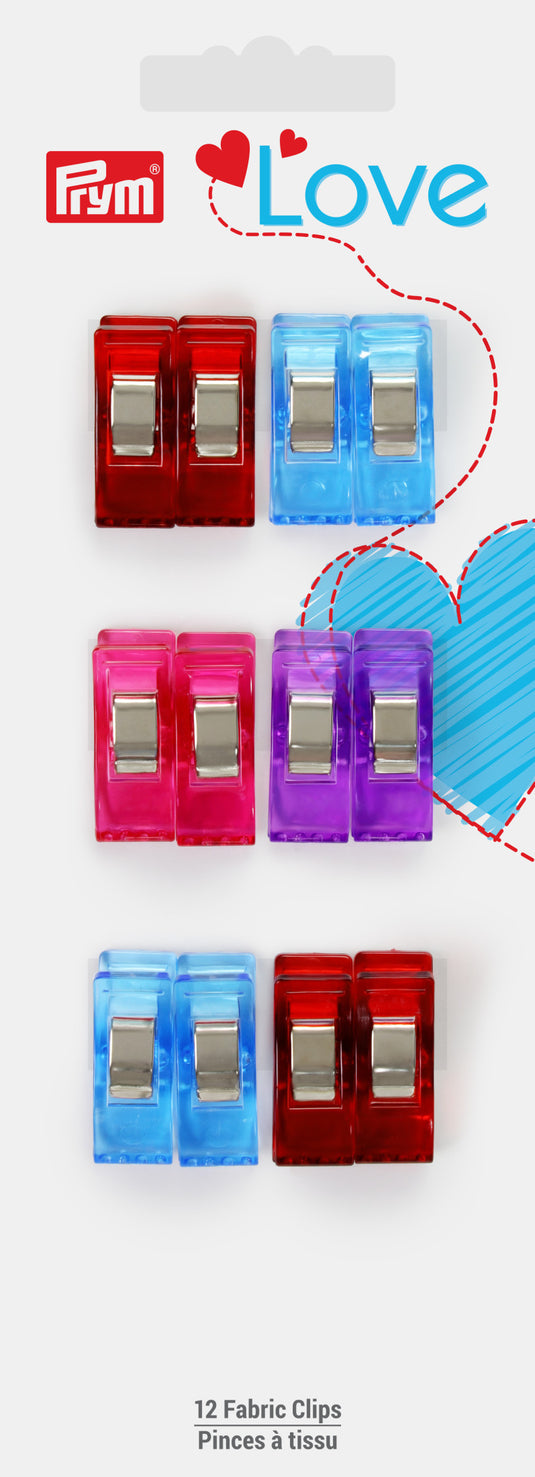 60103|Prym Small Fabric Clips, 12 pc