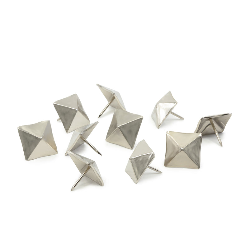 Load image into Gallery viewer, 44272|Dritz 3/4" Square Decorative Nails, Nickel, 10 pc