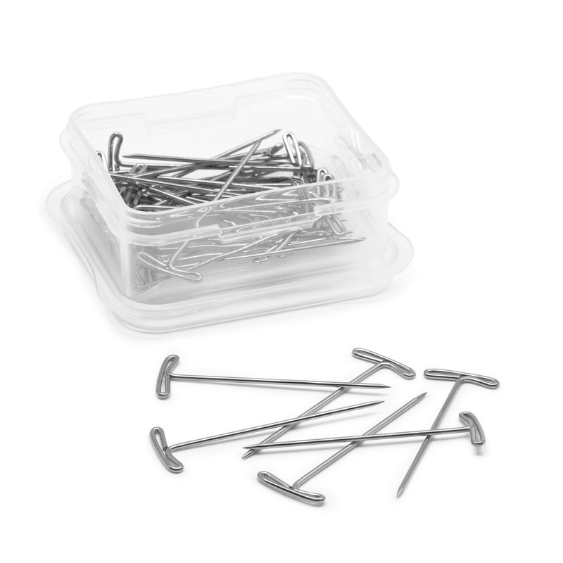 Load image into Gallery viewer, 101|Dritz 1-3/4" T-Pins, Nickel, 40 pc