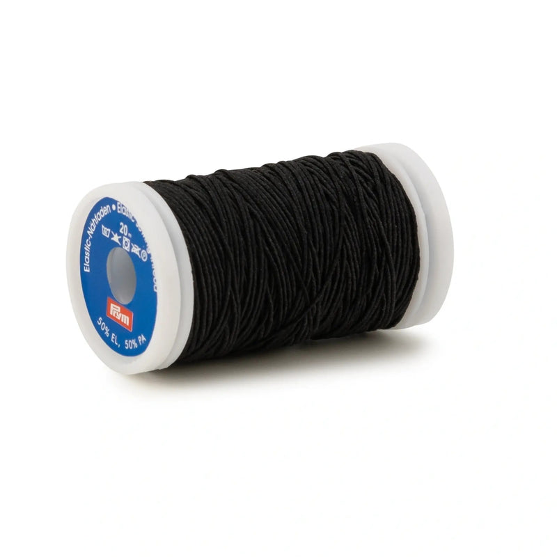 Chargez l'image dans la visionneuse de la galerie, 970010|Prym Elastic Sewing Thread, Black, 22 YD (20 M)
