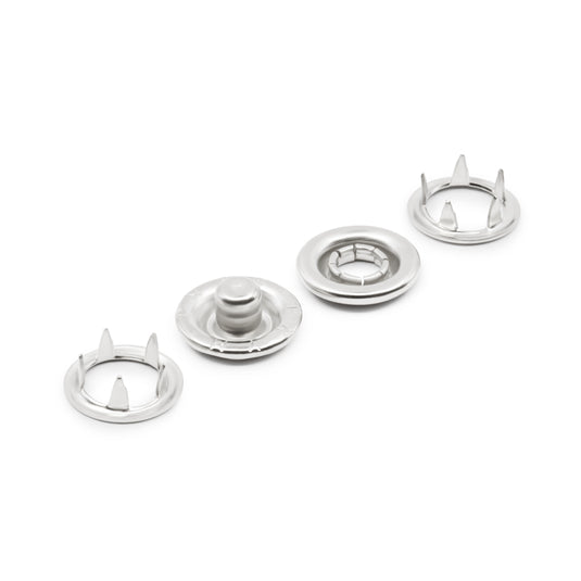 16-65|Dritz 7/16" Snap Fasteners, 7 Sets, Nickel