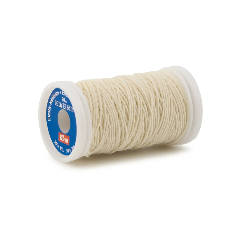Chargez l'image dans la visionneuse de la galerie, 970013|Prym Elastic Sewing Thread, Natural, 22 YD (20 M)
