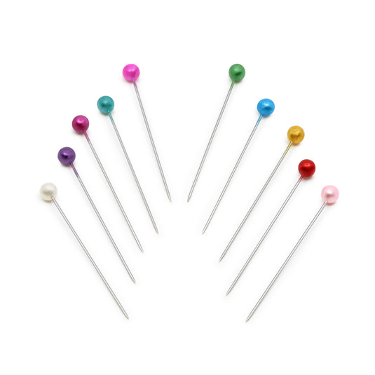 63|Dritz 1-1/2" Long Pearlized Pins, Assorted, 40 pc