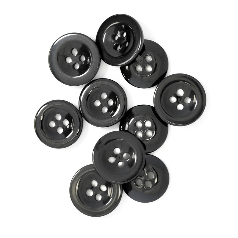 Cargue la imagen en el visor de la galería, 25568|Dritz Waistband Buttons, Black, 15 &amp;17mm, 10 PC