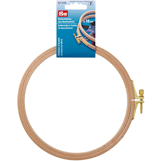 611676|Prym Embroidery Frame, Beechwood, 16cm