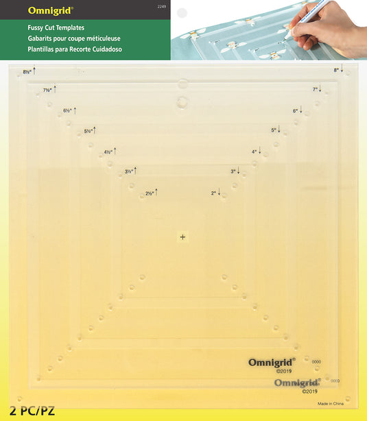 2249|Omnigrid Fussy Cut Template Set