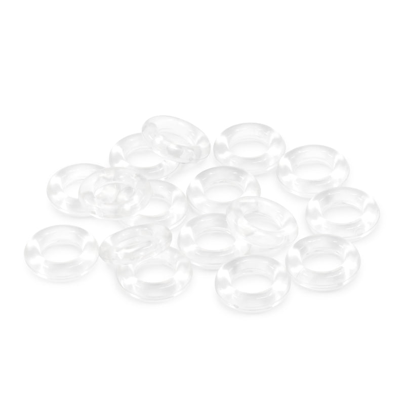Cargue la imagen en el visor de la galería, 44339|Dritz 1/2" Plastic Rings, Clear, 24 pc