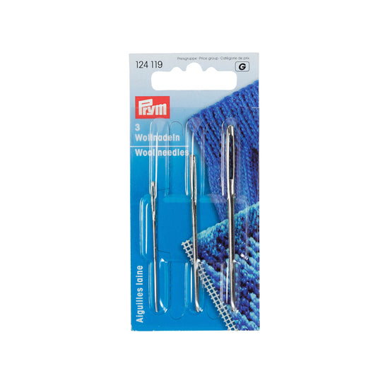 124119|Prym Wool Needles, Assorted, 3 pc