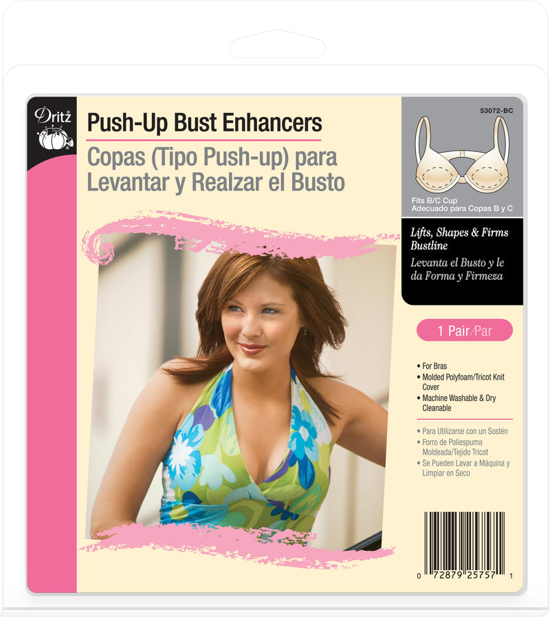 Load image into Gallery viewer, 53072-BC|Dritz Push-Up Bust Enhancers, Beige, B/C Cup