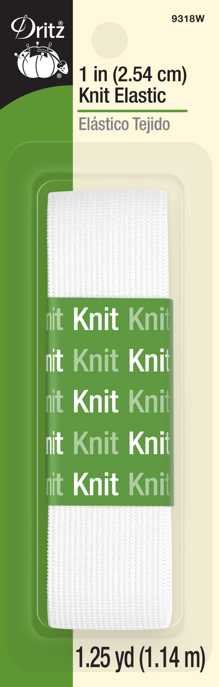 Chargez l'image dans la visionneuse de la galerie, 9318W|Dritz 1" Knit Elastic, White, 1-1/4 yd
