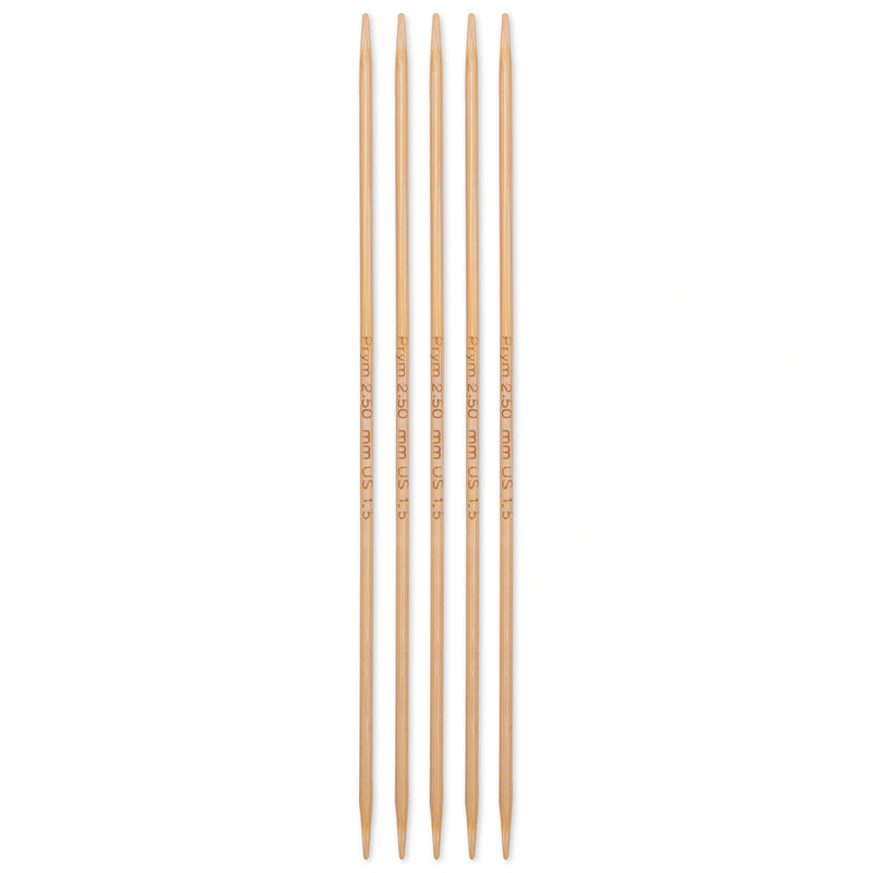 Load image into Gallery viewer, 222201|Prym 6" Double Point Bamboo Knitting Needles, 2.5mm