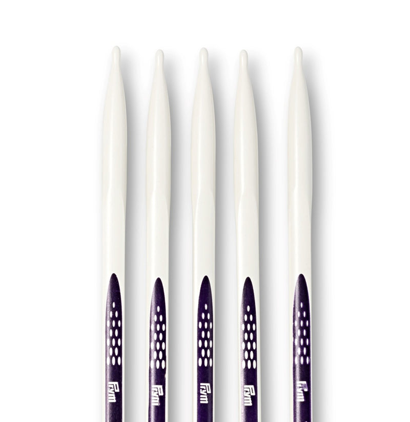 Cargue la imagen en el visor de la galería, 57057|Prym 8" Ergonomic Double Point Knitting Needles, US 10.75 (7mm)