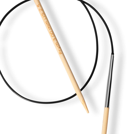 222514|Prym 24" (60 cm) Circular Bamboo Knitting Needles, US 2.5 (3 mm)