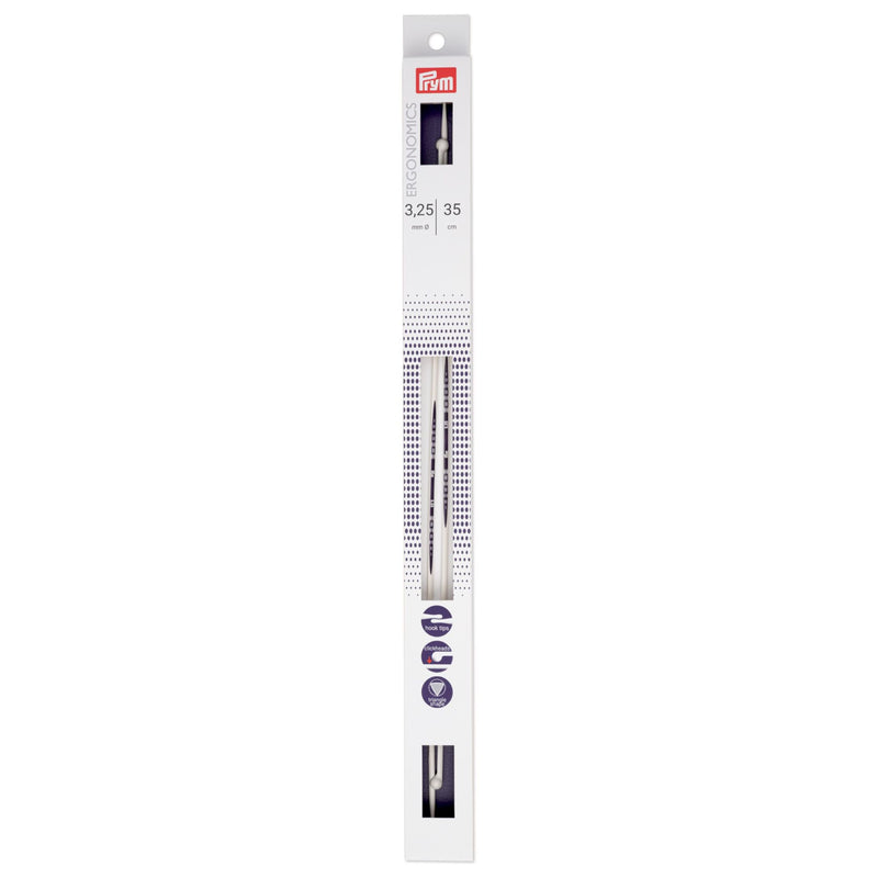 Cargue la imagen en el visor de la galería, 190325|Prym 14" Ergonomic Single Point Knitting Needles, 3.25mm