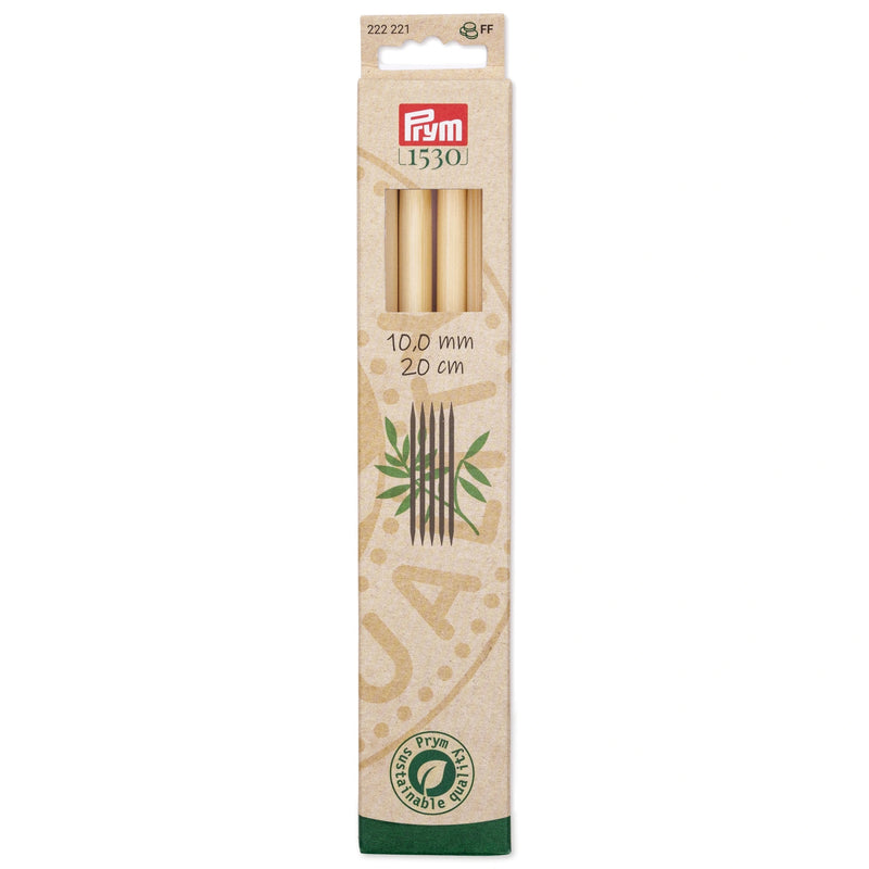 Load image into Gallery viewer, 222221|Prym 8" Double Point Bamboo Knitting Needles, 10mm