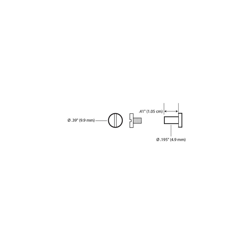 Load image into Gallery viewer, 44320-35|44320-65|Dritz Short Post Chicago Screws, Nickel, 3 pc