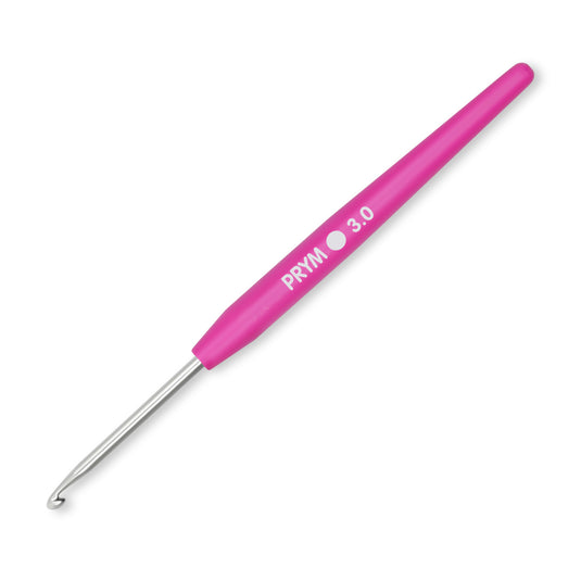 57500|Prym Soft Grip Aluminum Crochet Hook Set, 2-6mm