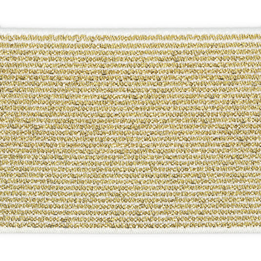 9578G|Dritz 1-3/4" Metallic Waistband Elastic, Gold Metallic, 2 yd