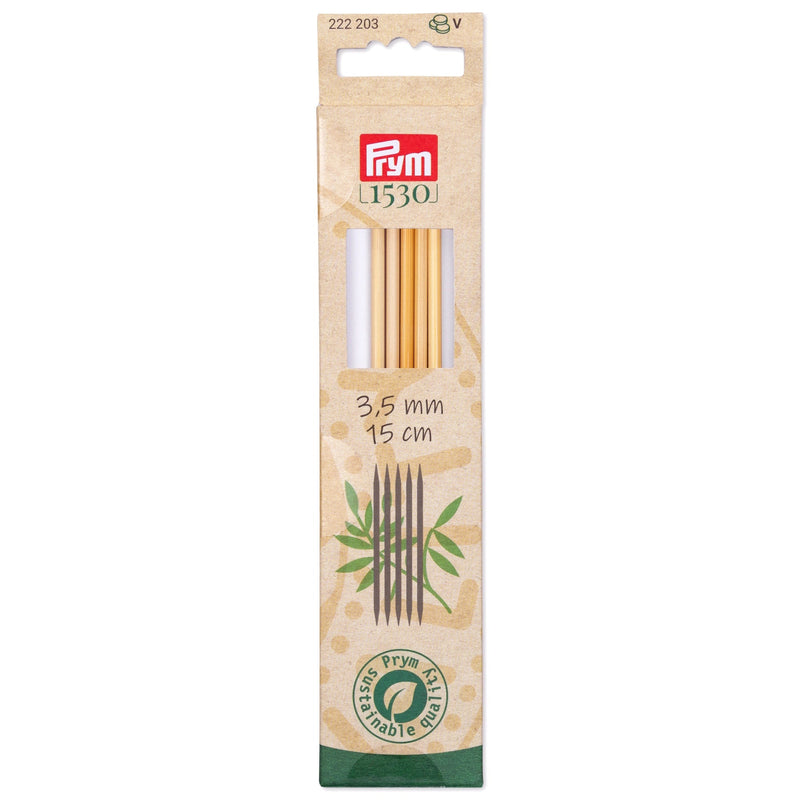 Load image into Gallery viewer, 222203|Prym 6" Double Point Bamboo Knitting Needles, 3.5mm