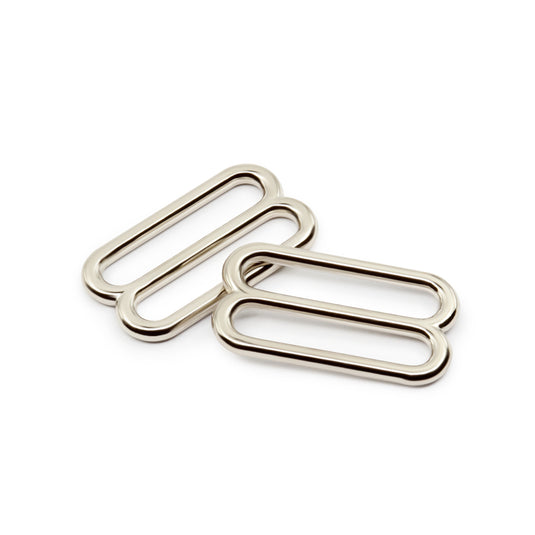 474|Dritz 1" Slide Adjusters, Nickel, 2 pc