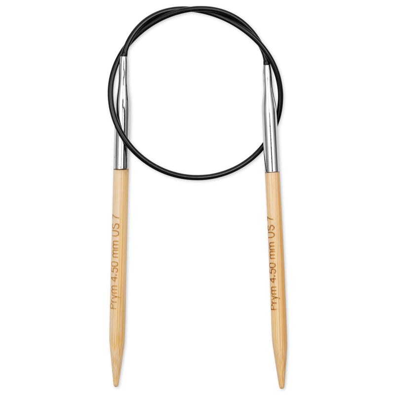 Cargue la imagen en el visor de la galería, 222527|Prym 16" (40 cm) Circular Bamboo Knitting Needles, US 7 (4.5 mm)