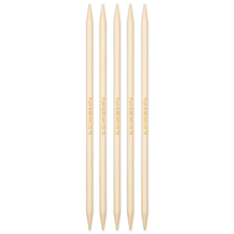 Load image into Gallery viewer, 222217|Prym 8" Double Point Bamboo Knitting Needles, 6mm