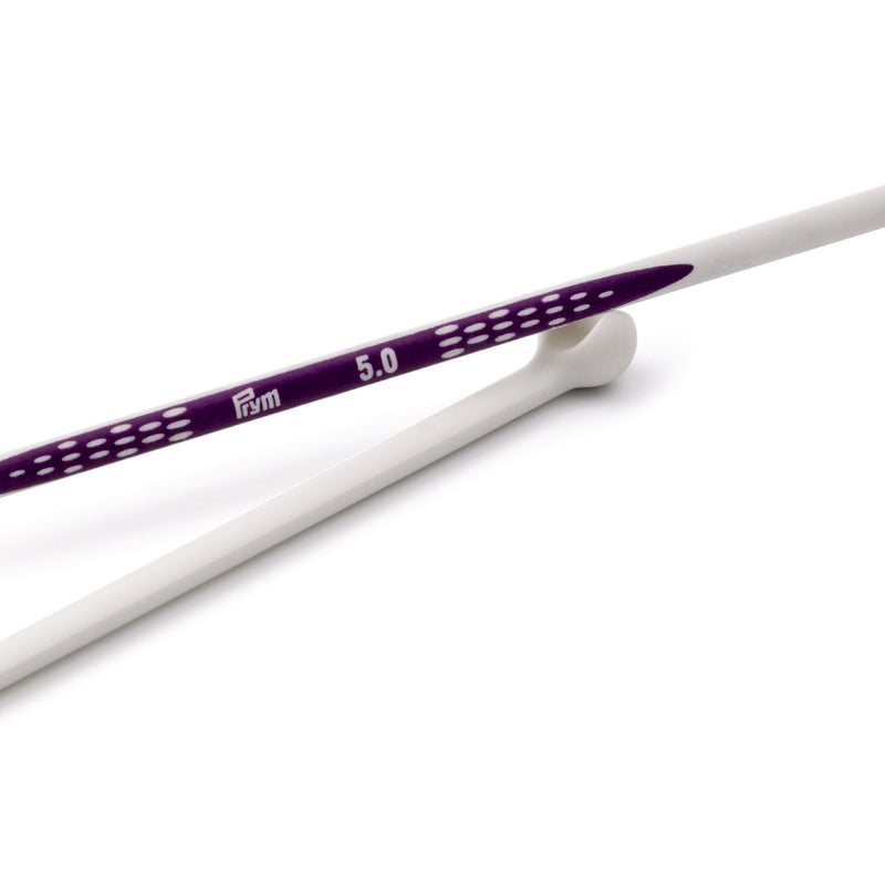 Cargue la imagen en el visor de la galería, 190306|Prym 12" Ergonomic Single Point Knitting Needles, 5mm