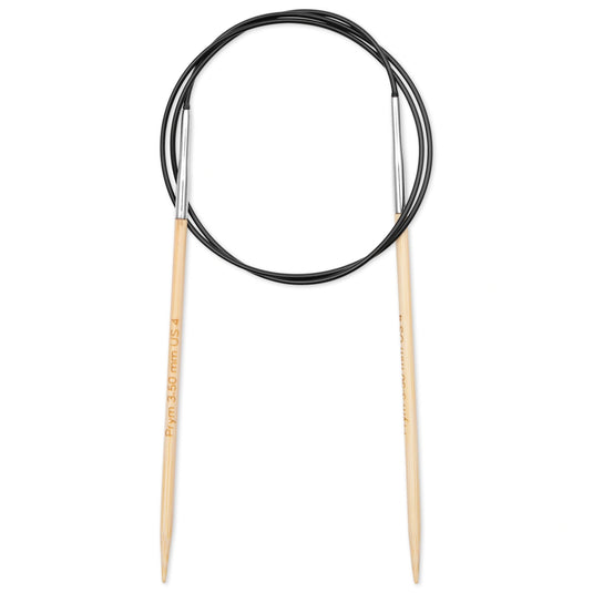 222505|Prym 32" (80 cm) Circular Bamboo Knitting Needles, US 4 (3.5 mm)