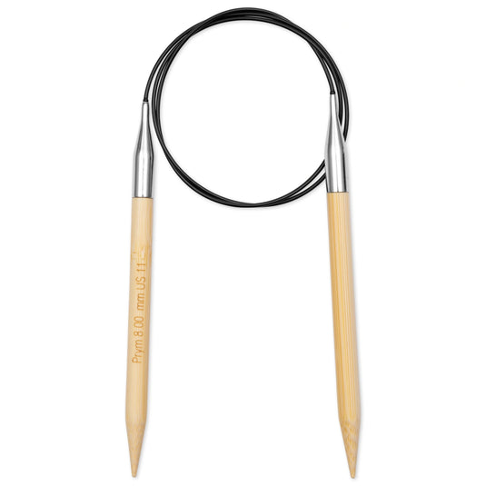 222512|Prym 32" (80 cm) Circular Bamboo Knitting Needles, US 11 (8 mm)