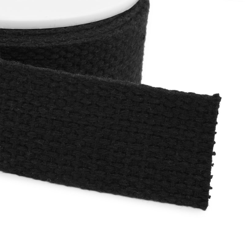 Load image into Gallery viewer, 28601-1|Dritz 1-1/4" Cotton Belting &amp; Strapping, Black, 15 yd