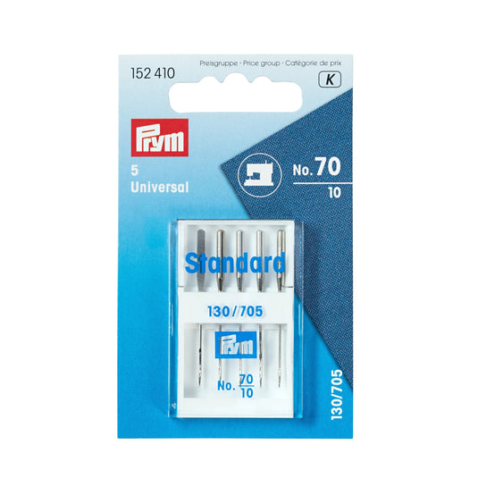152410|Prym Universal Sewing Machine Needles, Size 10 (No. 70), 5 pc