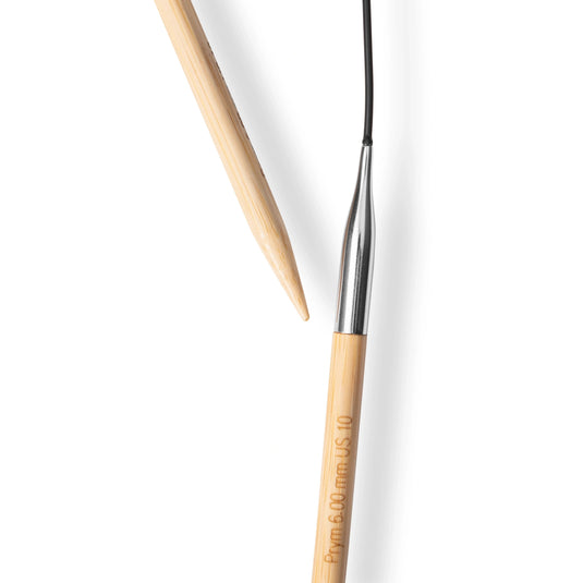222530|Prym 16" (40 cm) Circular Bamboo Knitting Needles, US 10 (6 mm)