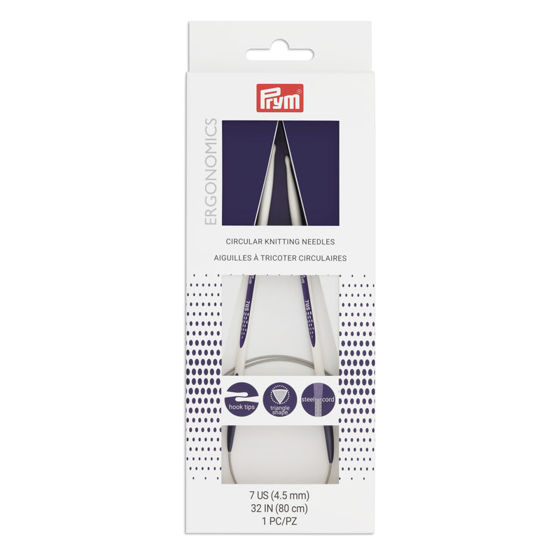 Load image into Gallery viewer, 57085|Prym 32" Ergonomic Circular Knitting Needles, US 7 (4.5mm)