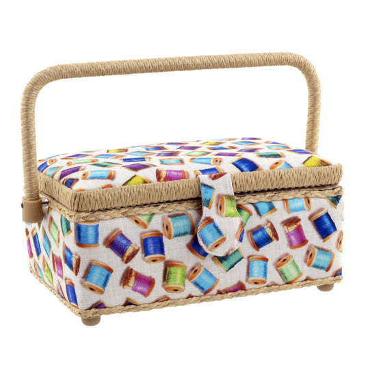 Z10010-22257|Dritz Rectangular Sewing Basket, Small