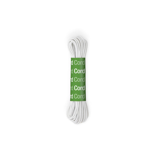 9342W|Dritz Round Cord Elastic, White, 5 yd