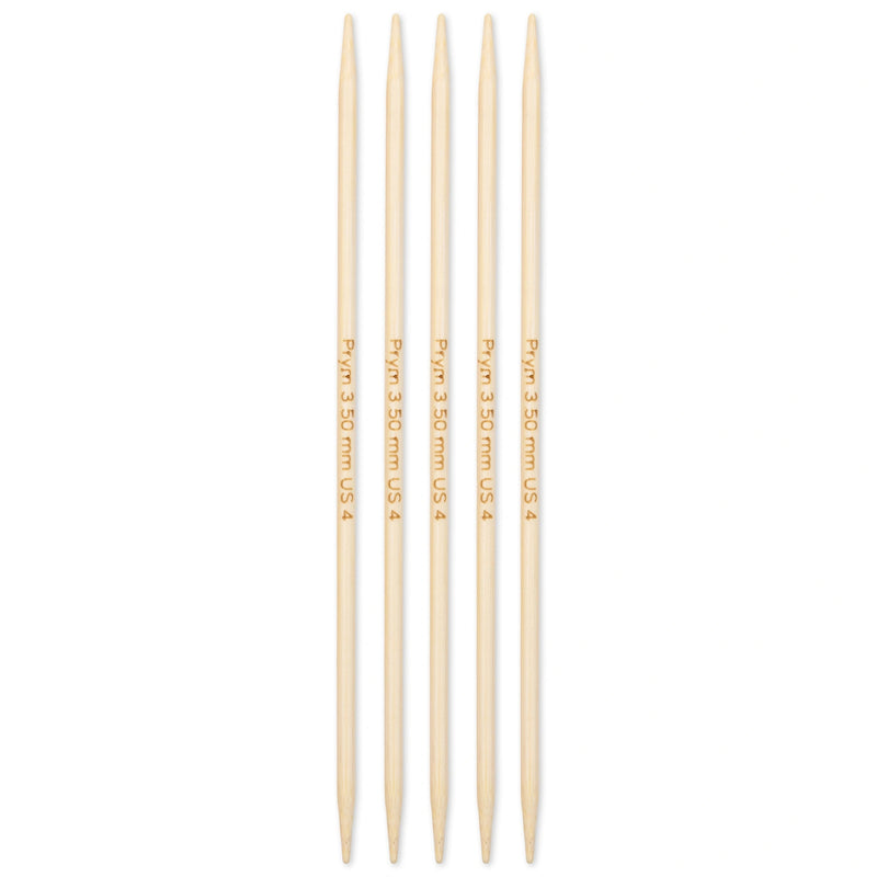 Load image into Gallery viewer, 222203|Prym 6" Double Point Bamboo Knitting Needles, 3.5mm