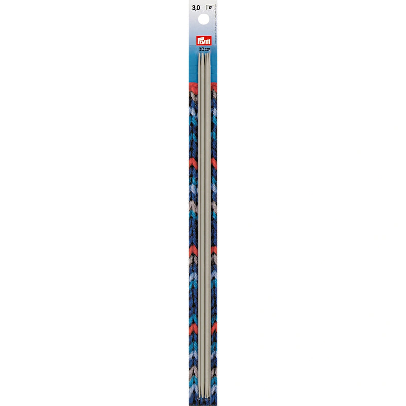 Load image into Gallery viewer, 191557|Prym 12" Double Point Aluminum Knitting Needles, 3mm