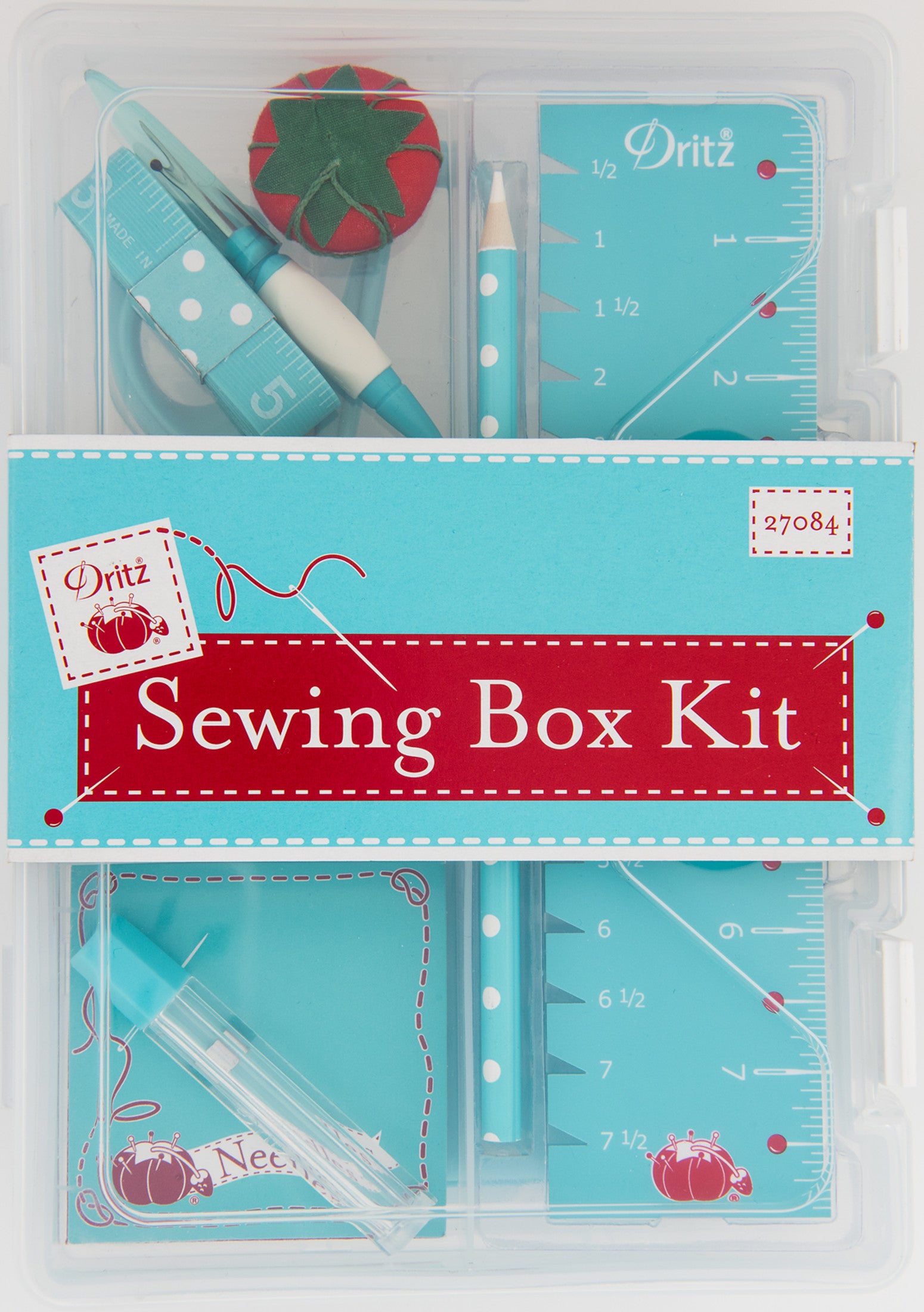 Dritz Essential Sewing Box Kit, Blue – Prym Americas