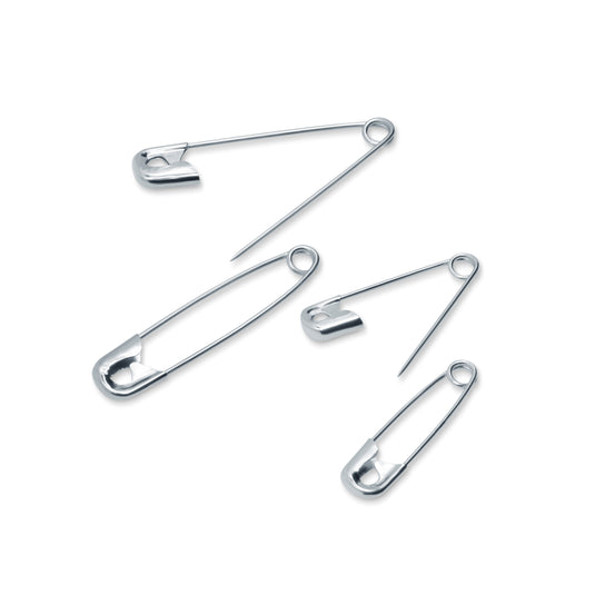 72-66|Dritz Safety Pins, Assorted Sizes, Nickel, 10 pc