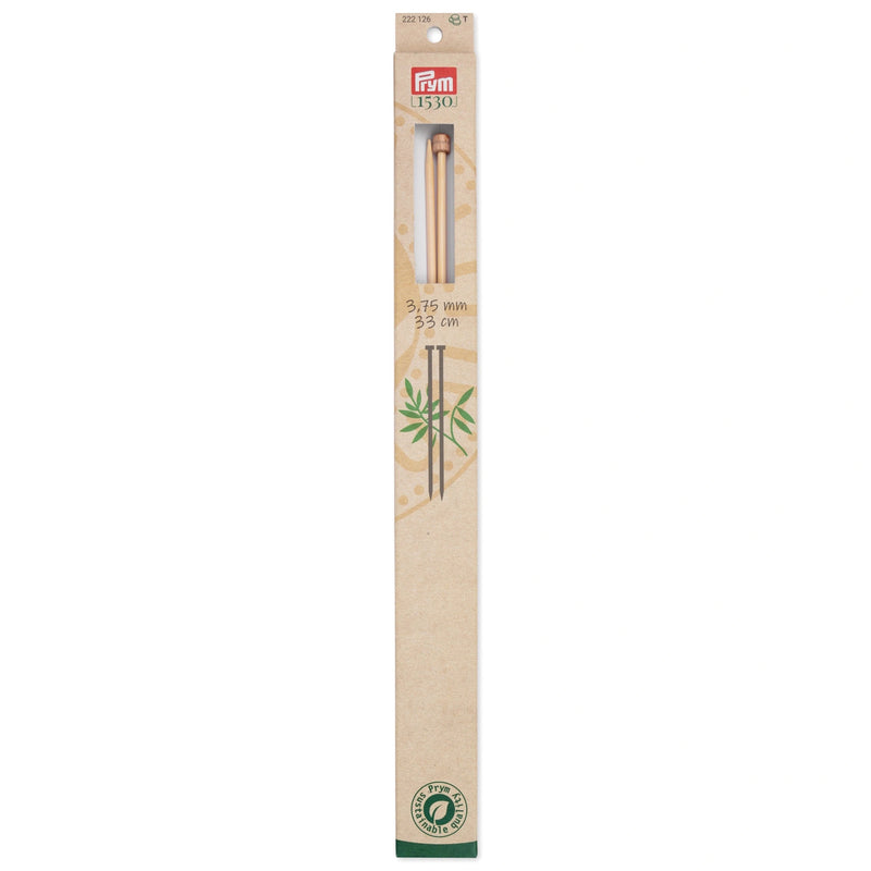 Load image into Gallery viewer, 222126|Prym 13" Single Point Bamboo Knitting Needles, 3.75mm