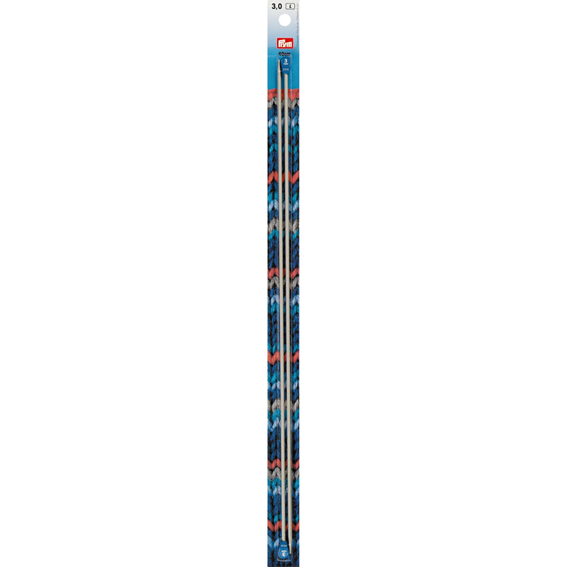 Load image into Gallery viewer, 191474|Prym 16" Single Point Aluminum Knitting Needles, 3mm