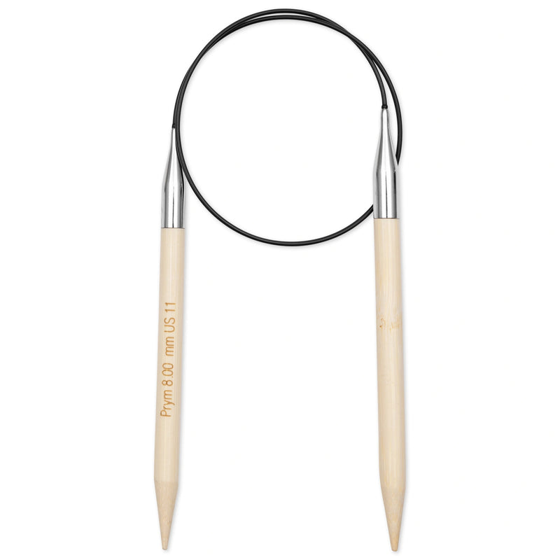 Load image into Gallery viewer, 222552|Prym 24" (60 cm) Circular Bamboo Knitting Needles, US 11 (8 mm)
